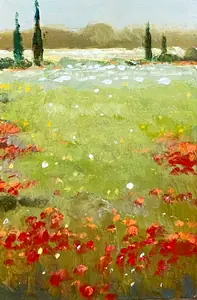 Encantos de Florença - Óleo sobre tela, 30x20 cm, 2023 - R$ 2.300,00